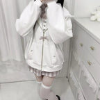 Kawaii Harajuku Bunny Ear Hoodie - Women’s Clothing & Accessories - Hooded - Women’s Hoodies - 4