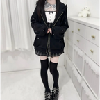 Kawaii Harajuku Bunny Ear Hoodie - Women’s Clothing & Accessories - Hooded - Women’s Hoodies - 8