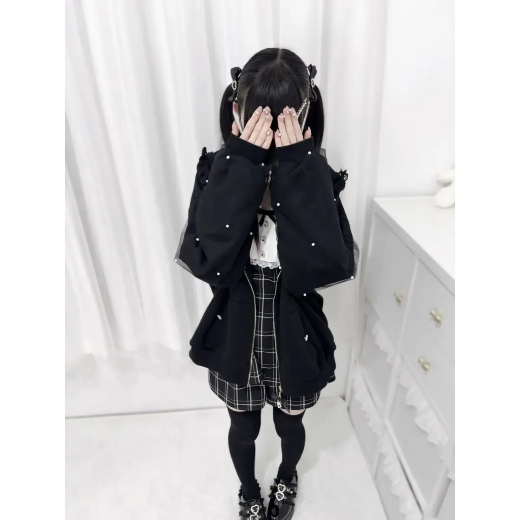 Kawaii Harajuku Bunny Ear Hoodie - Women’s Clothing & Accessories - Hooded - Women’s Hoodies - 9