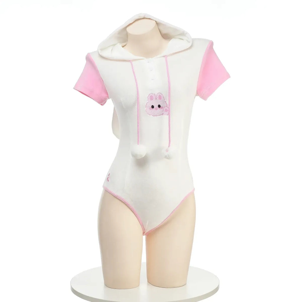Kawaii Bunny Girl Plush Hoodie Cosplay - Anime - 5