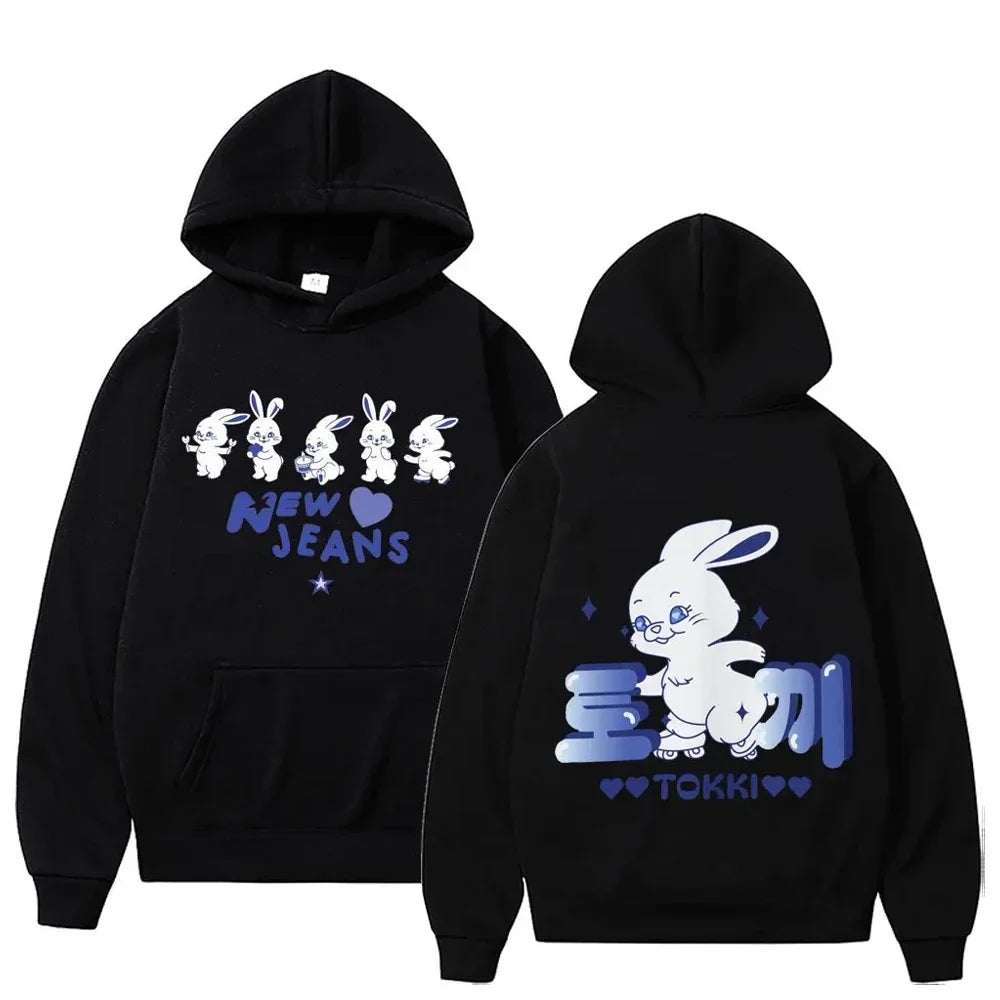 Bunny Kawaii Sweatshirt - Cartoon Print Hoodie for Men & Women - T-Shirts - Shirts & Tops - 29 - 2024