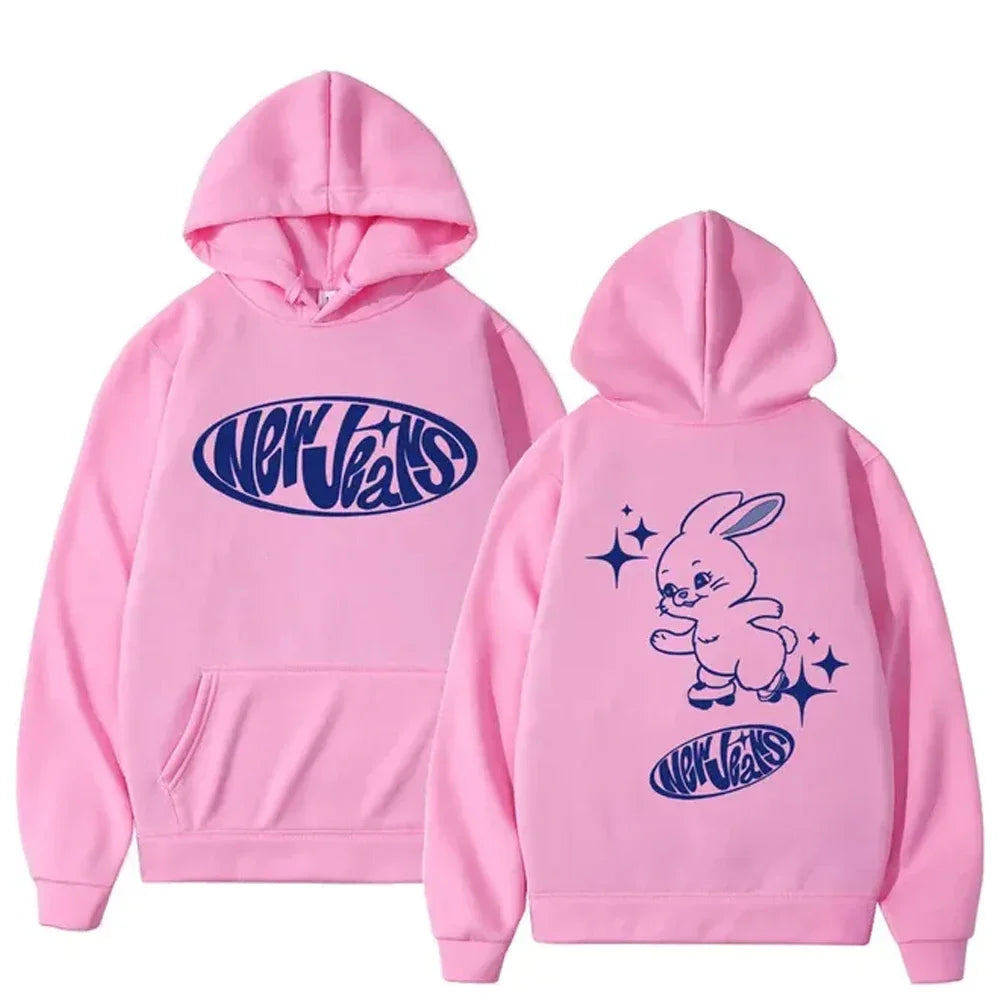 Bunny Kawaii Sweatshirt - Cartoon Print Hoodie for Men & Women - Pink3 / S - T-Shirts - Shirts & Tops - 15 - 2024