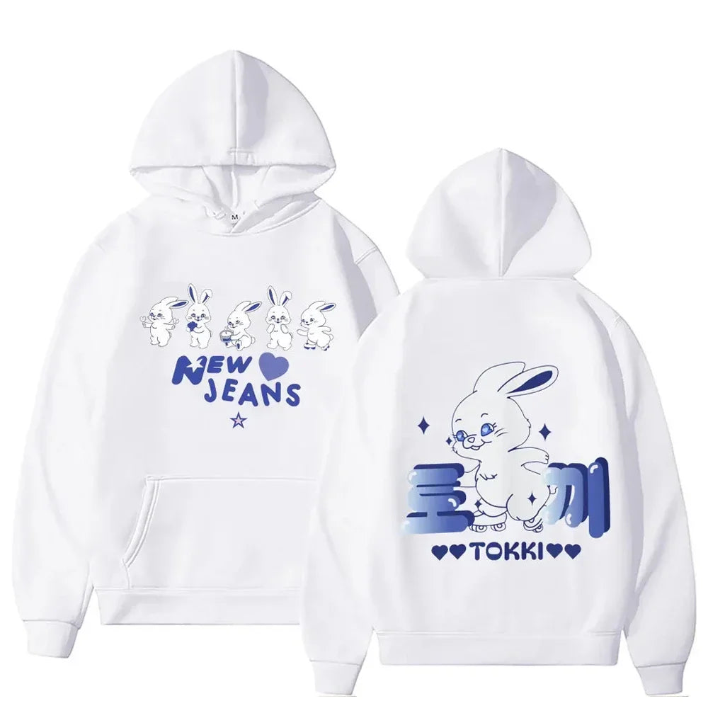 Bunny Kawaii Sweatshirt - Cartoon Print Hoodie for Men & Women - T-Shirts - Shirts & Tops - 27 - 2024