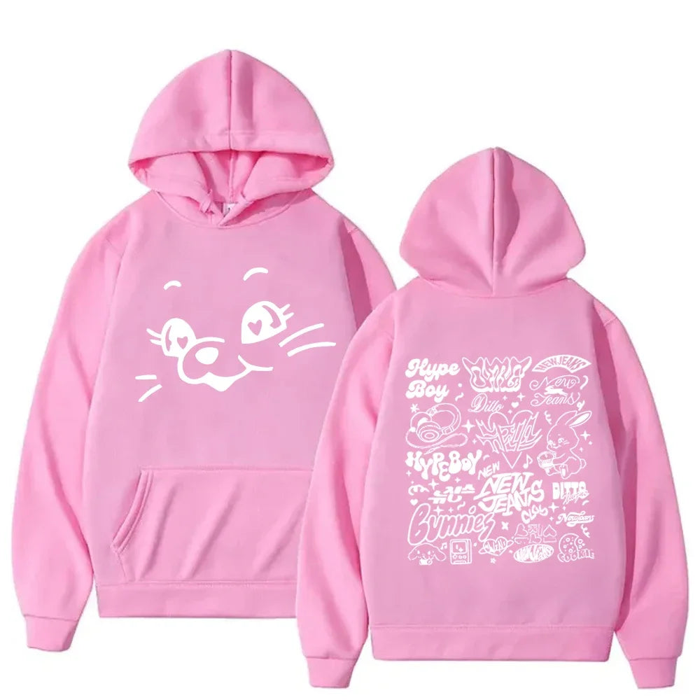 Bunny Kawaii Sweatshirt - Cartoon Print Hoodie for Men & Women - Pink5 / S - T-Shirts - Shirts & Tops - 23 - 2024