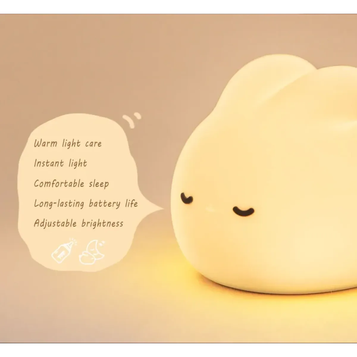Bunny Silicone Night Light – Soft LED Lamp for Kids Room Nursery or Gifts - Lighting - Lighting - 10