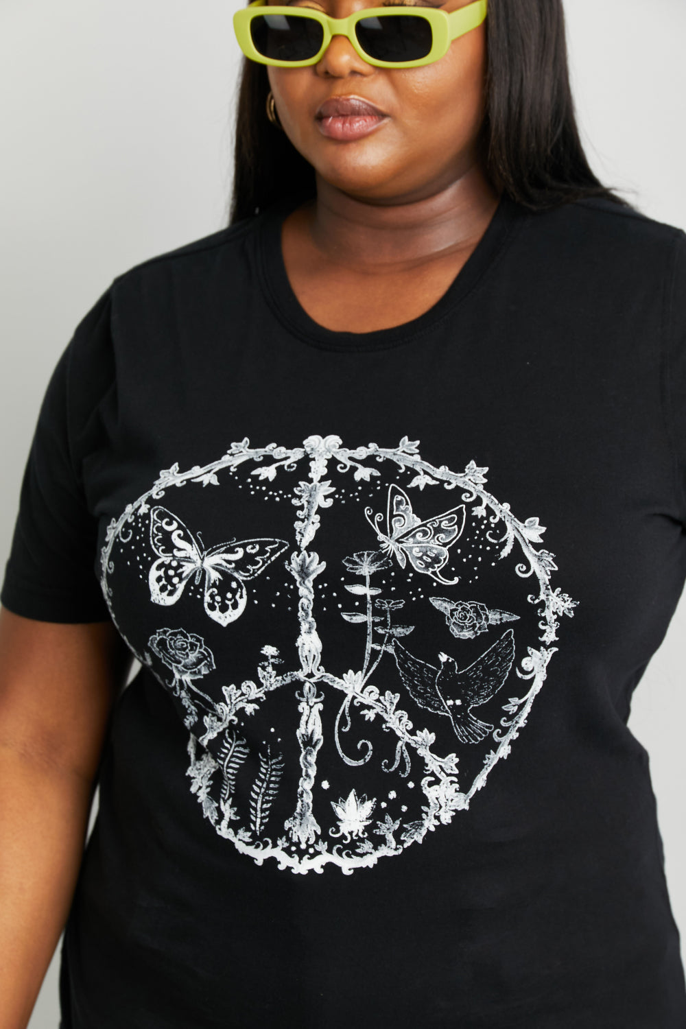 Full Size Butterfly Graphic Tee Shirt - T-Shirts - Shirts & Tops - 7 - 2024