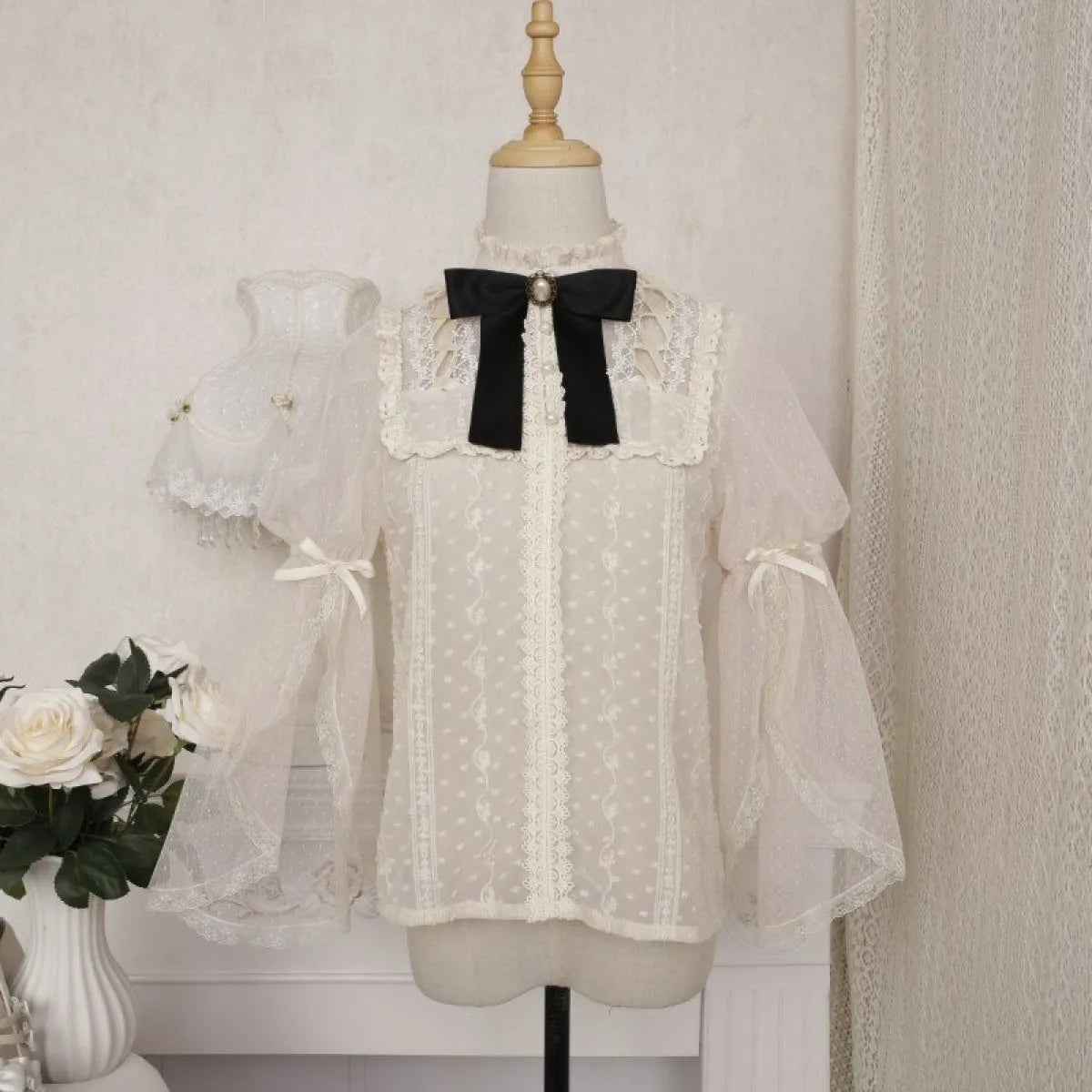 Vintage Butterfly Lace Dress Set - All Dresses - 5