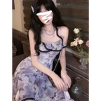 Vintage Butterfly Mesh Dress & Lace-Up Sheer Coat Set - All Dresses - Sets / Co-ords - 5