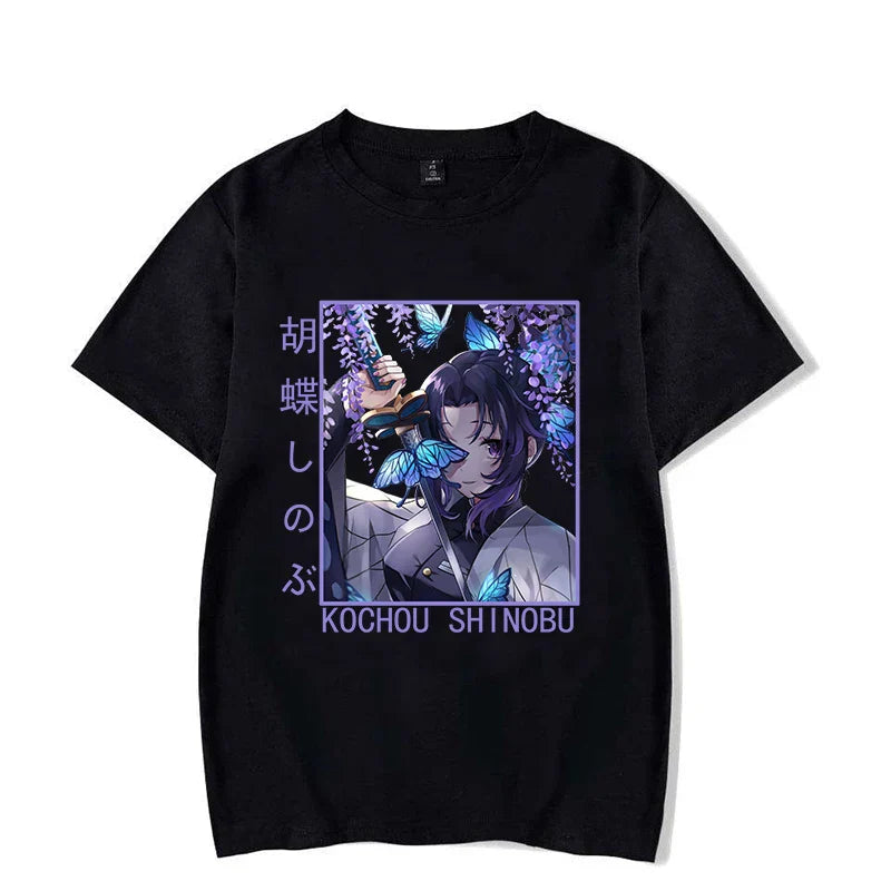 Butterfly Warrior Shinobu Tee - Black / XS - T-Shirts - T-Shirts - 2 - 2024