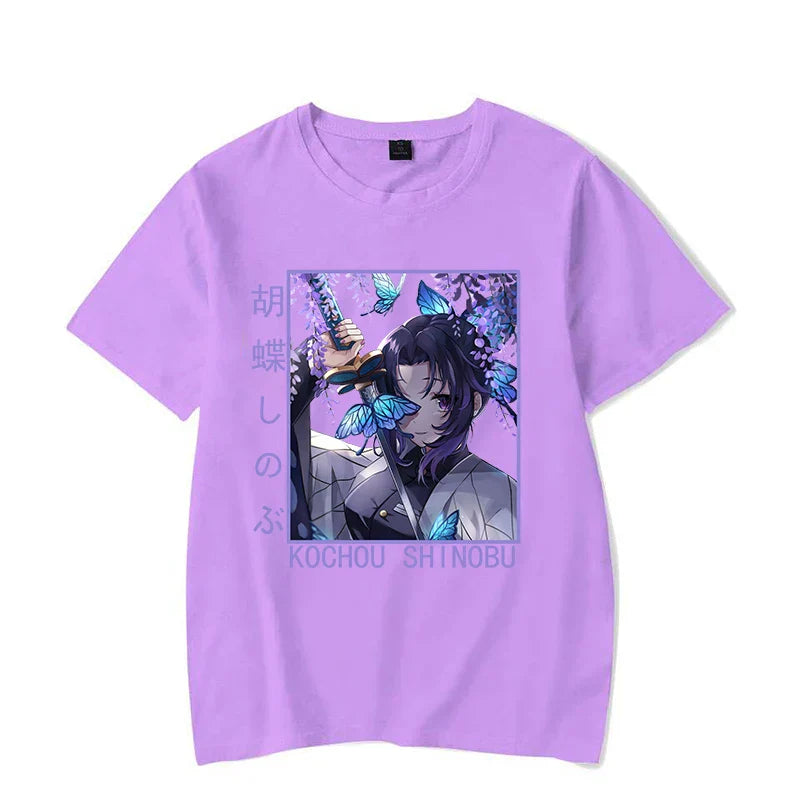 Butterfly Warrior Shinobu Tee - Purple / XS - T-Shirts - T-Shirts - 7 - 2024