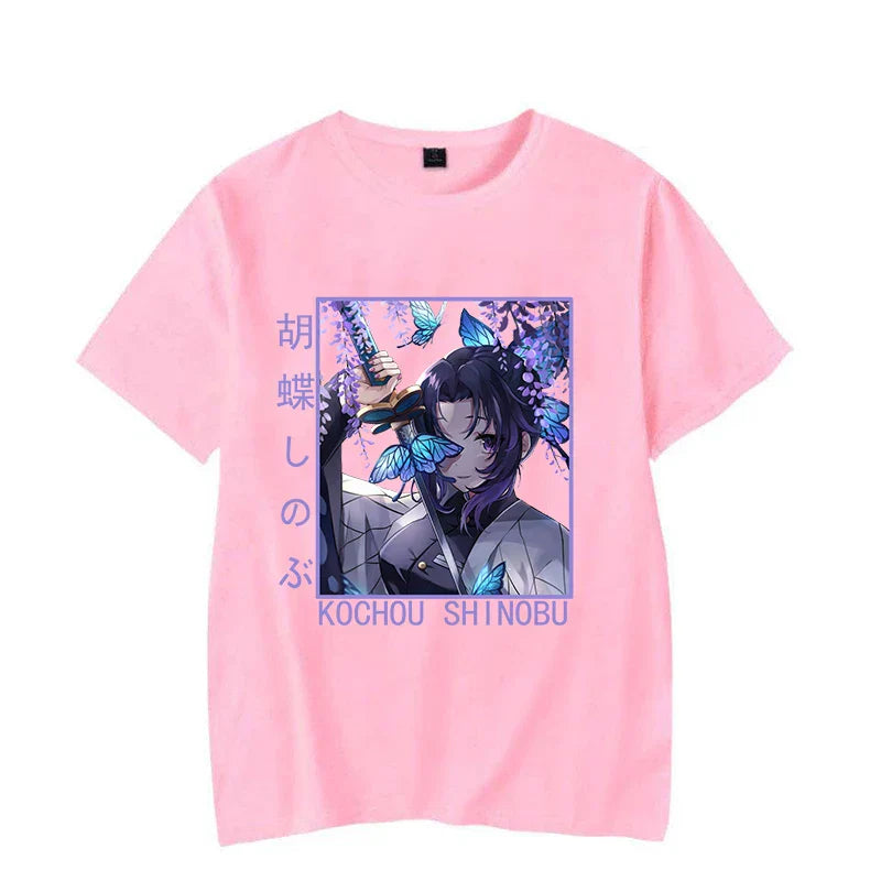 Butterfly Warrior Shinobu Tee - Pink / XS - T-Shirts - T-Shirts - 8 - 2024