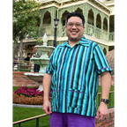 Men’s Haunted House Stripe Cocktail Shirt - T-Shirts - Shirt - 2