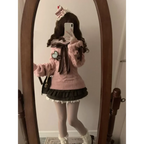 Off-Shoulder Bow Knit Sweater – Lolita E-Girl Style - Sweaters - Women’s Sweaters - 4