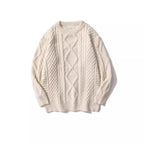 Vintage Oversized Cable Knit Pullover Sweater - Sweaters - Sweaters - 6