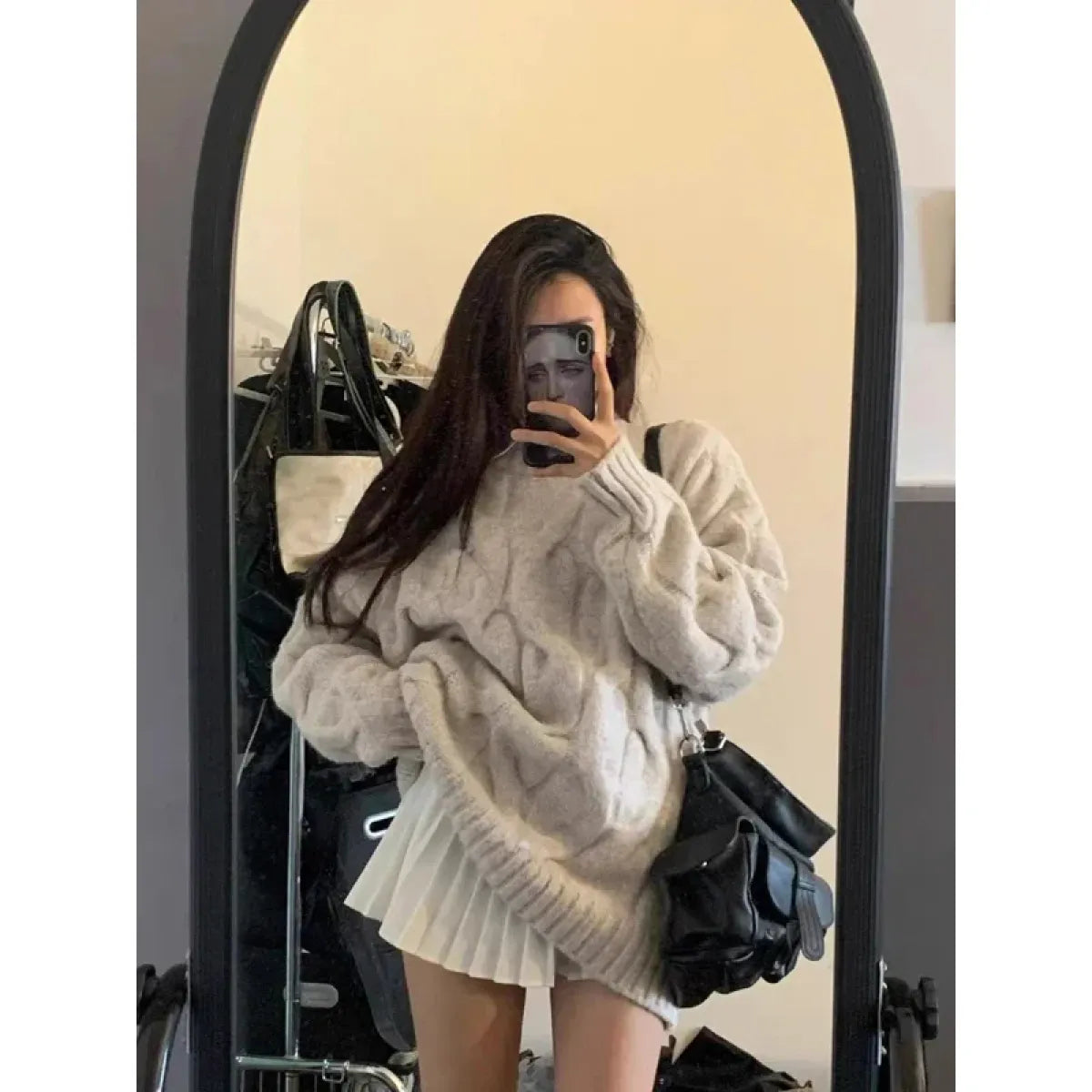 Preppy Vintage Cable Knit Sweater - Sweaters - Sweaters - 4