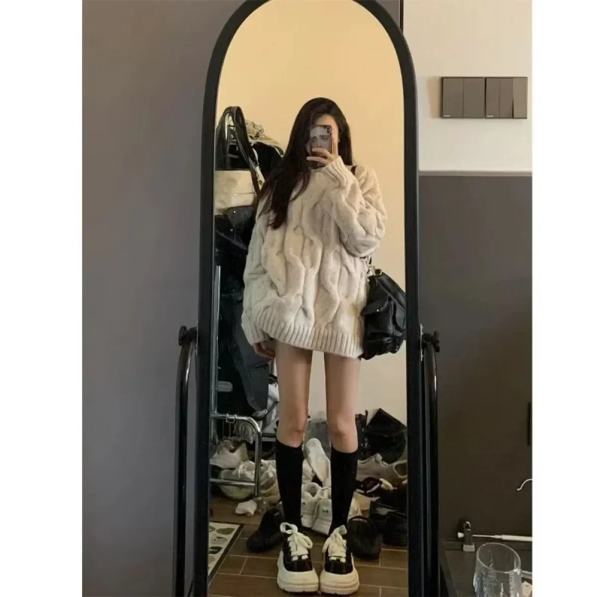 Preppy Vintage Cable Knit Sweater - Sweaters - Sweaters - 5