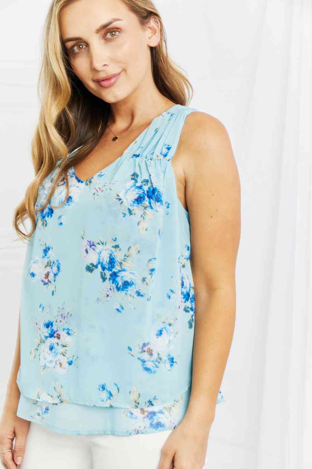 Off To Brunch Full Size Floral Tank Top - Tops - Shirts & Tops - 10 - 2024