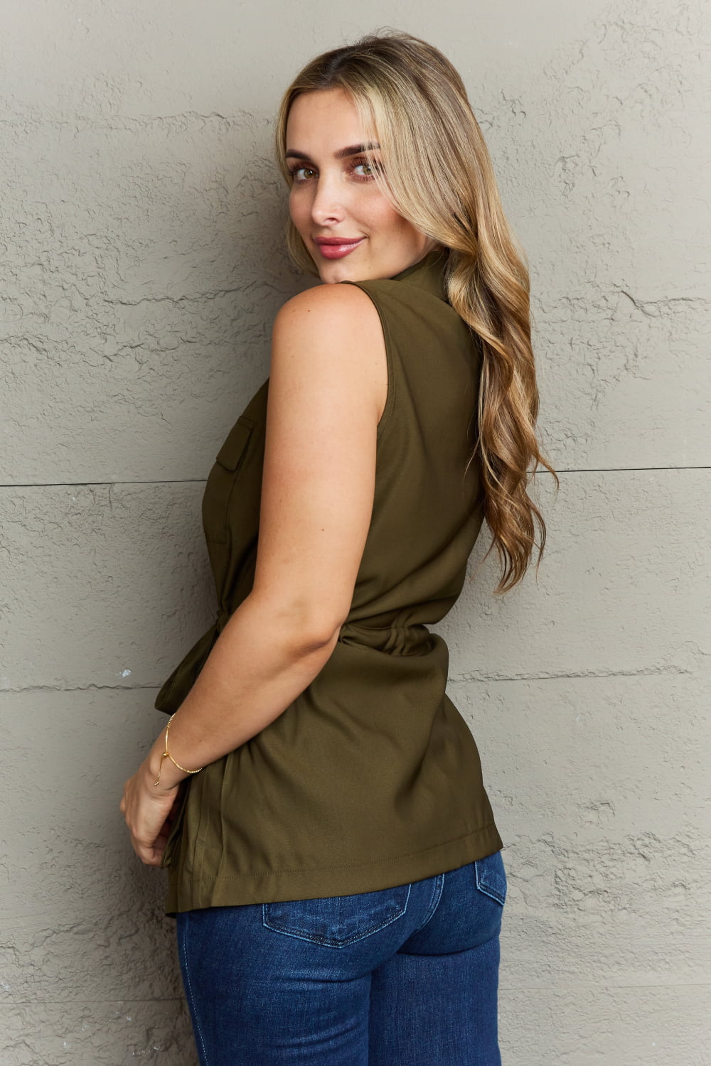 Follow The Light Sleeveless Collared Button Down Top - Camis & Tops - Shirts & Tops - 2 - 2024