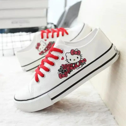 Hello Kitty Low-Top Classic Canvas Shoes - Unisex Skateboarding Shoes - 10 / 39 - Camis & Tops - Shoes - 1 - 2024