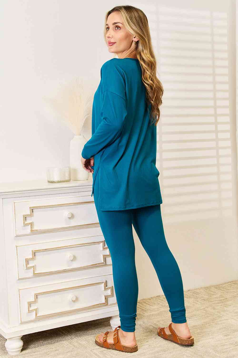 Lazy Days Full Size Long Sleeve Top and Leggings Set - Camis & Tops - Outfit Sets - 8 - 2024