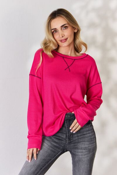 Oversized Long Sleeve Top - Camis & Tops - Shirts & Tops - 8 - 2024