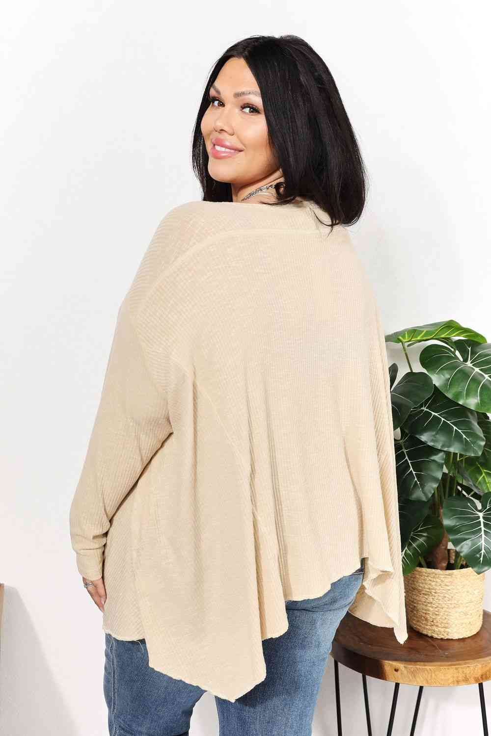 Oversized Super Soft Ribbed Top - Tops - Shirts & Tops - 9 - 2024