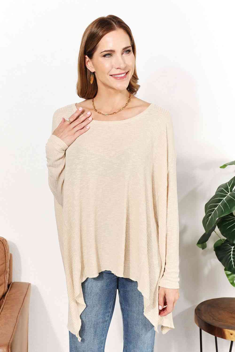 Oversized Super Soft Ribbed Top - Camis & Tops - Shirts & Tops - 3 - 2024