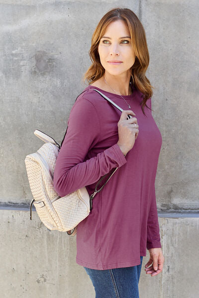 Round Neck Long Sleeve Top - Camis & Tops - Shirts & Tops - 7 - 2024