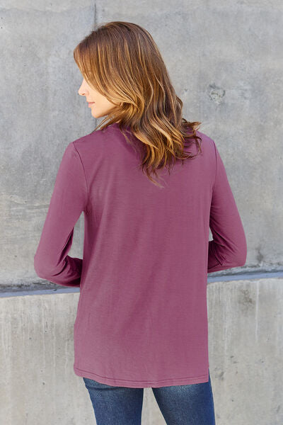 Round Neck Long Sleeve Top - Tops - Shirts & Tops - 8 - 2024