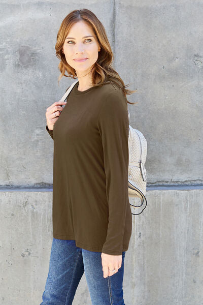 Round Neck Long Sleeve Top - Camis & Tops - Shirts & Tops - 3 - 2024