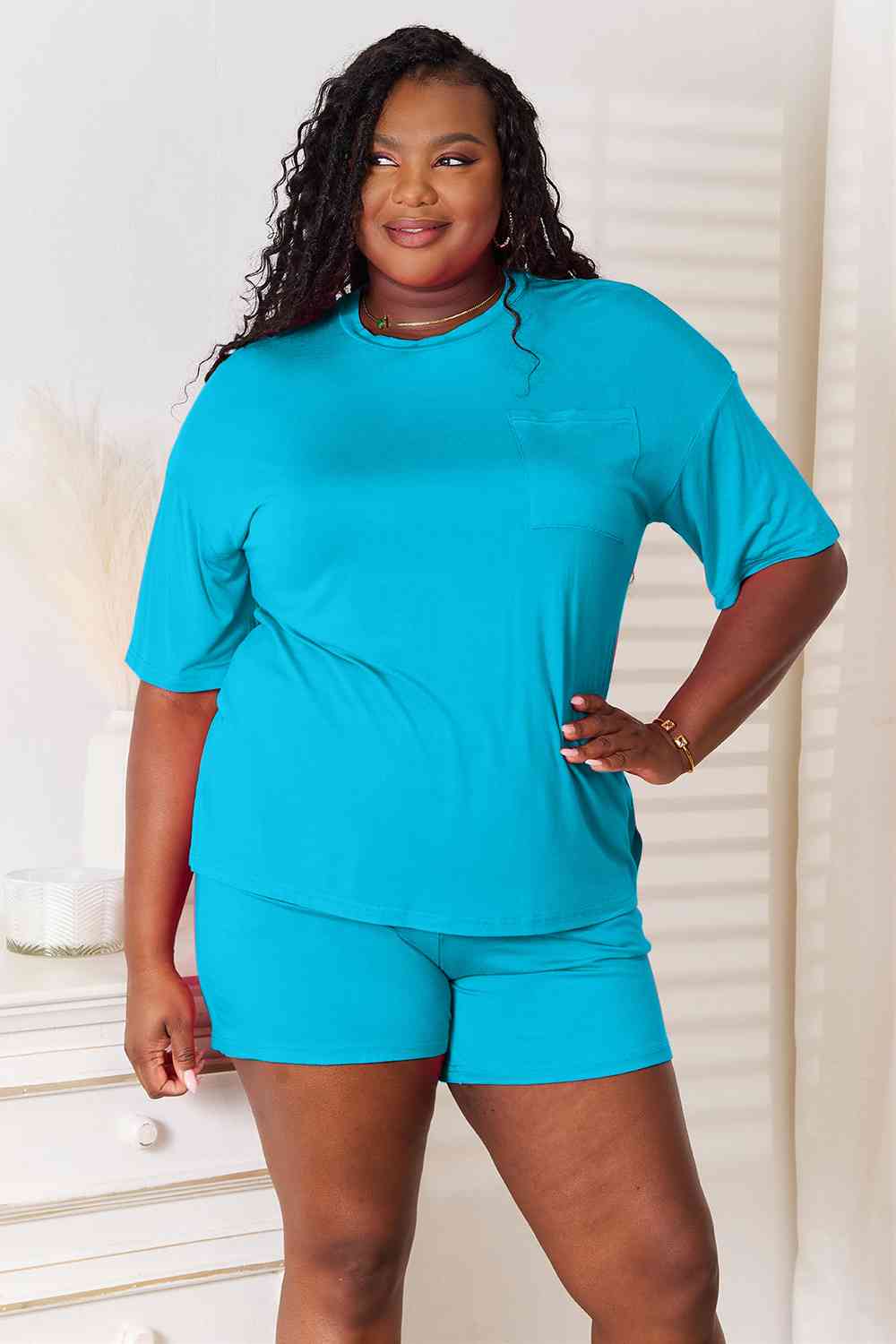 Soft Rayon Half Sleeve Top and Shorts Set - Camis & Tops - Outfit Sets - 3 - 2024