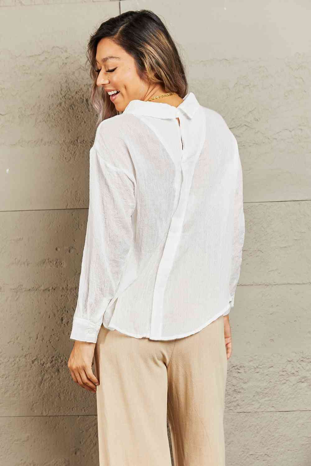 Take Me Out Lightweight Button Down Top - Camis & Tops - Shirts & Tops - 2 - 2024