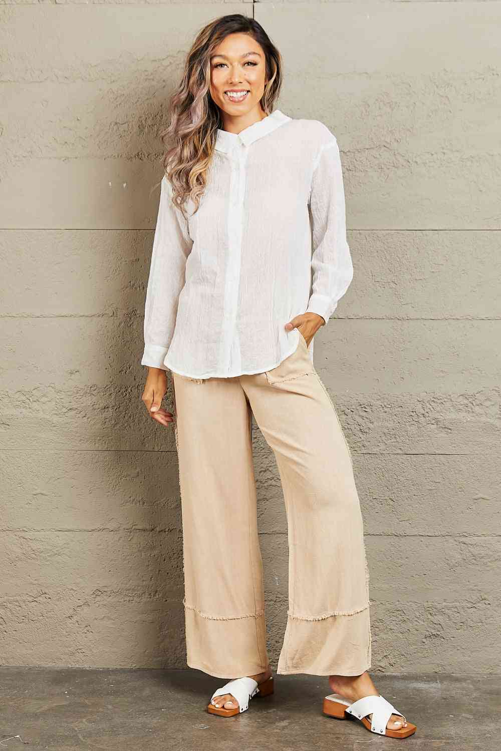 Take Me Out Lightweight Button Down Top - Camis & Tops - Shirts & Tops - 5 - 2024