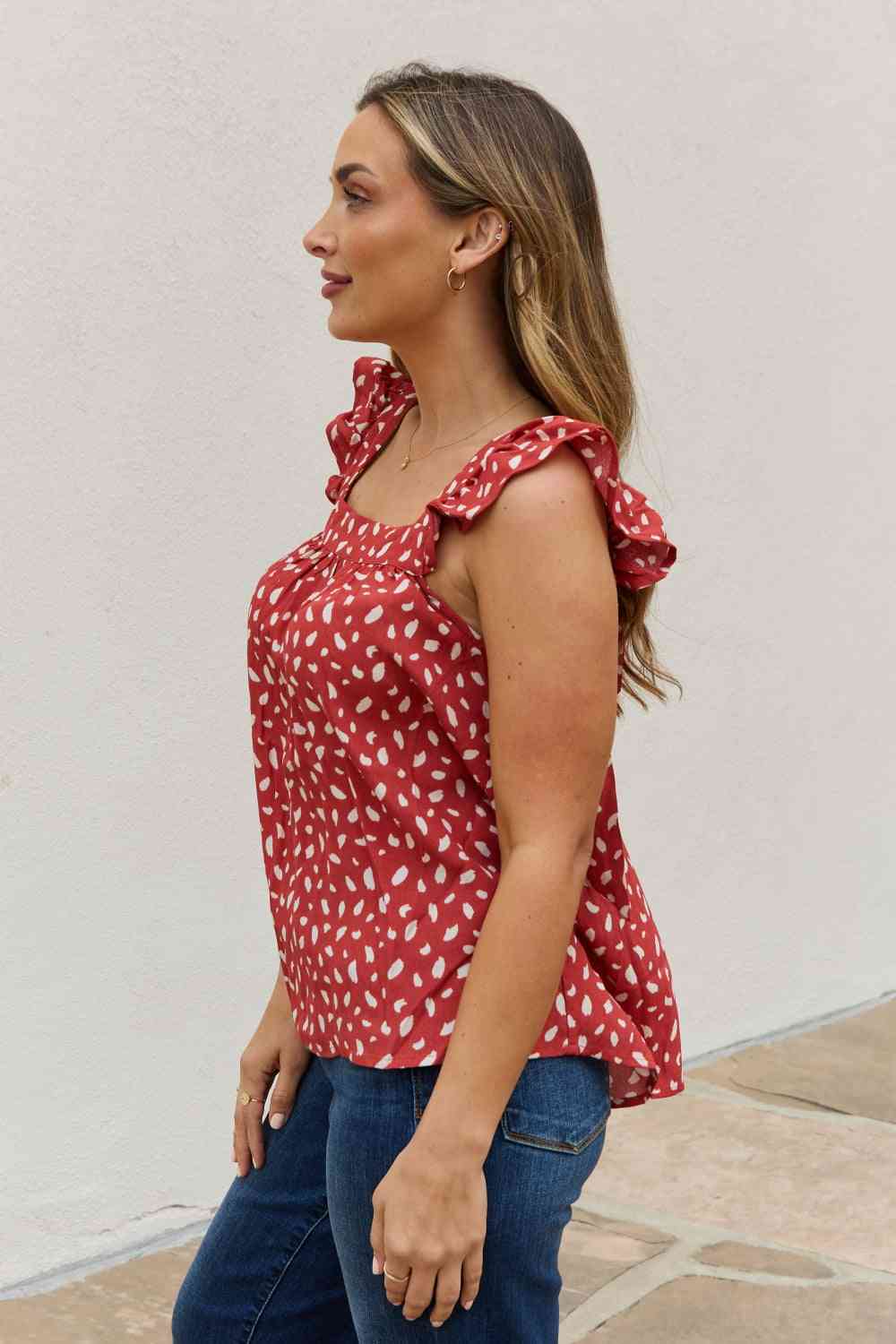 Woven Top in Brick - Camis & Tops - Shirts & Tops - 9 - 2024
