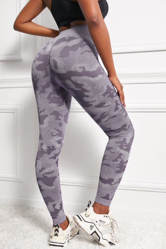 Camo Print Seamless High Waist Yoga Leggings - Women’s Clothing & Accessories - Activewear - 2 - 2024