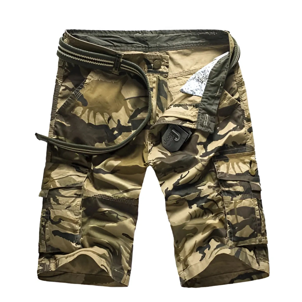 Military Camouflage Denim Cargo Shorts - Shorts - 11