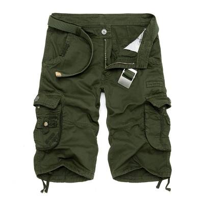 Military Camouflage Denim Cargo Shorts - Army Green / 36 - Shorts - Shorts - 12 - 2024