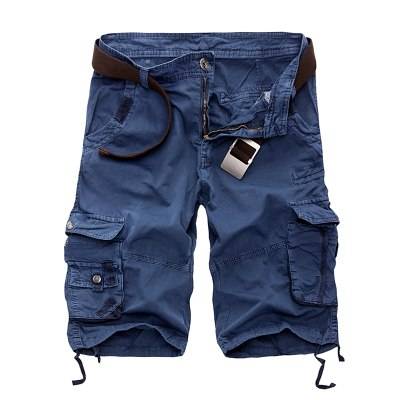 Military Camouflage Denim Cargo Shorts - Blue / 36 - Shorts - Shorts - 15 - 2024