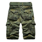 Military Camouflage Denim Cargo Shorts - Shorts - 3