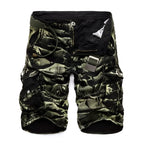 Military Camouflage Denim Cargo Shorts - Shorts - 7