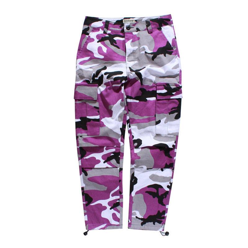 Camouflage Print Cargo Pants - Purple / XXL - Bottoms - Pants - 10 - 2024