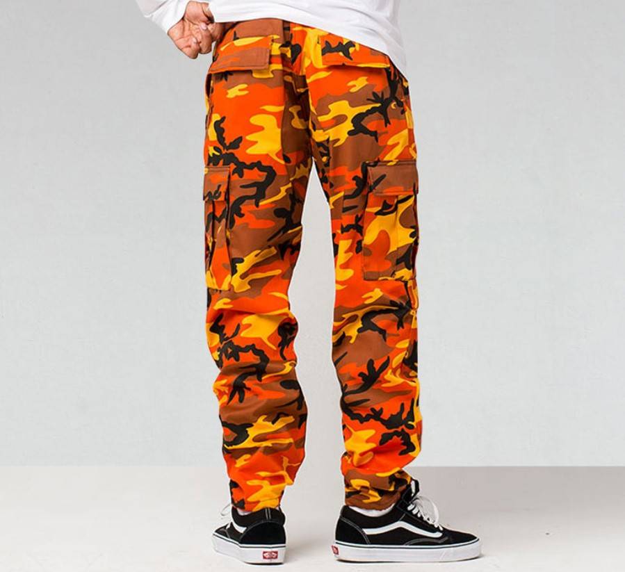 Camouflage Print Cargo Pants - Bottoms - Pants - 4 - 2024