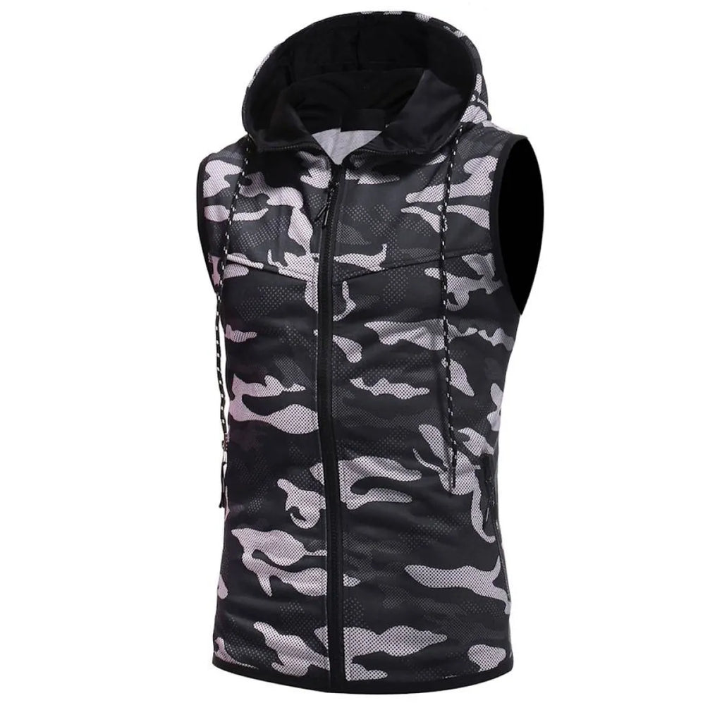 Camouflage Sleeveless Shirt - T-Shirts - 20