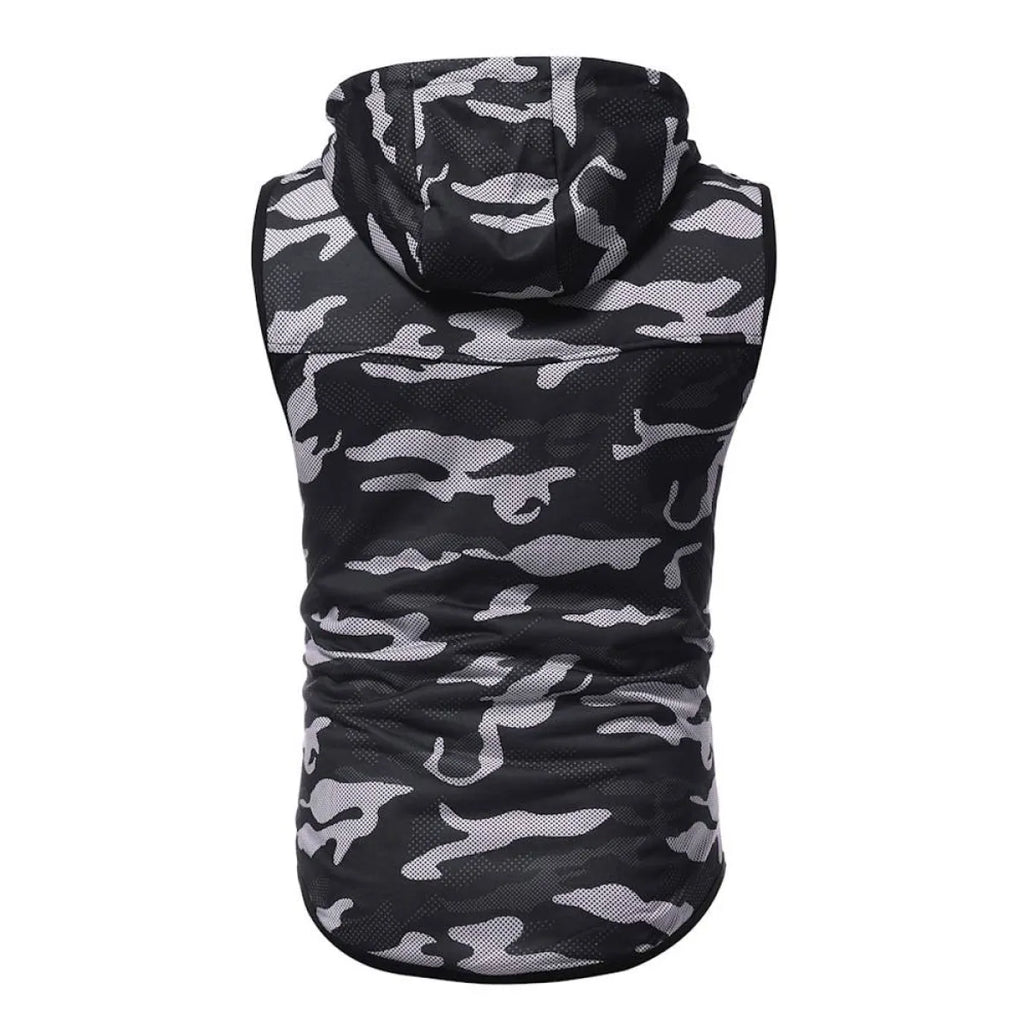 Camouflage Sleeveless Shirt - T-Shirts - 21