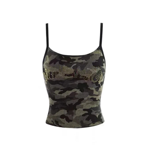 Camouflage Y2K Slim Fit Tank Top – Sexy E-Girl Summer Camisole - Green / XS - Women’s Clothing & Accessories - 2025 - 7