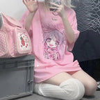 Candy Blush Anime Tee – Sweetheart Manga T-Shirt - T-Shirts - 3