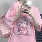 Candy Blush Anime Tee – Sweetheart Manga T-Shirt - T-Shirts - 6