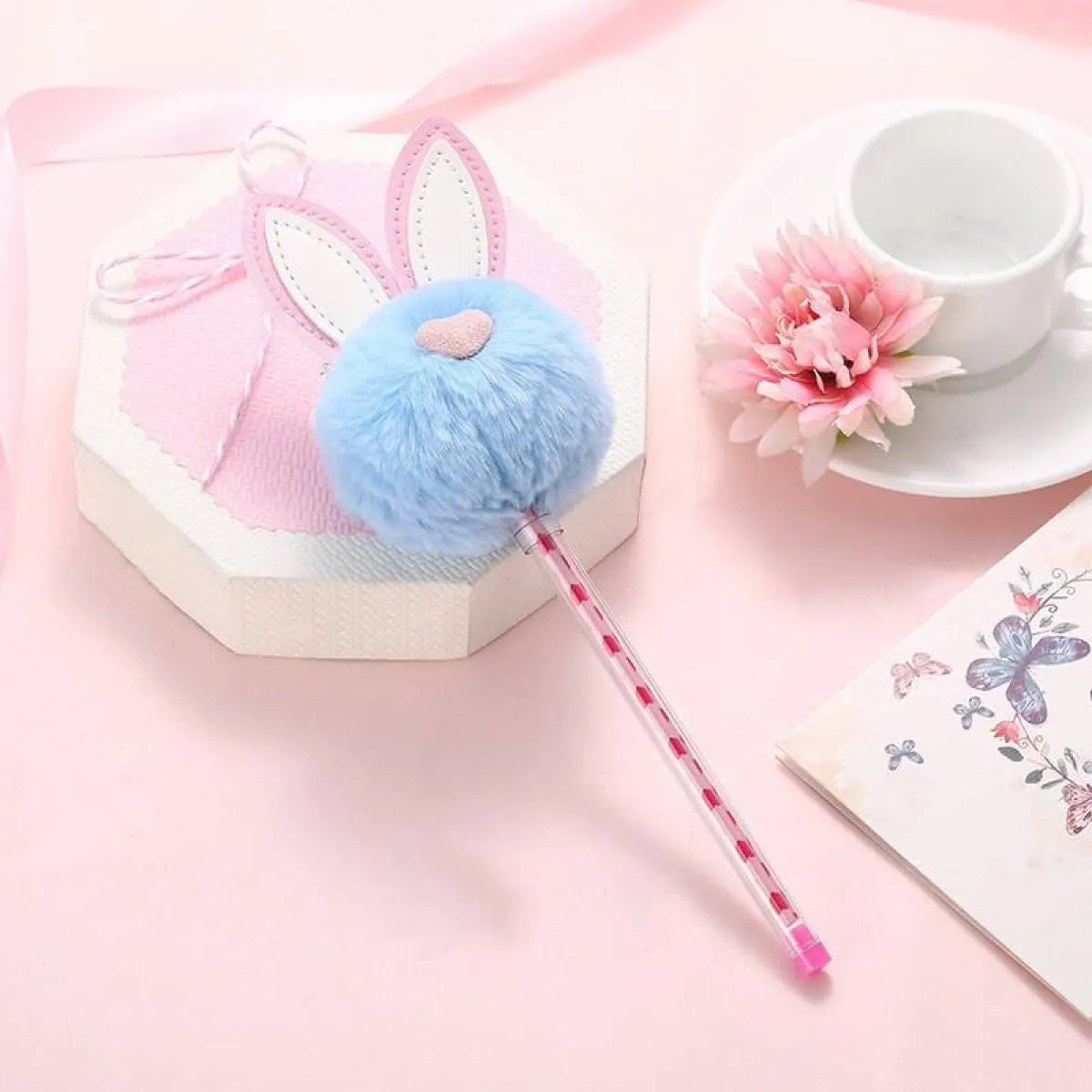 1X Candy Plush Rabbit Gel Pen - Stationery & More - 10