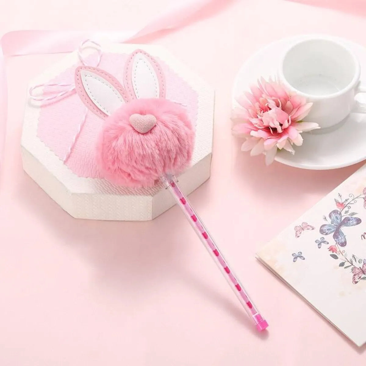 1X Candy Plush Rabbit Gel Pen - Stationery & More - 12
