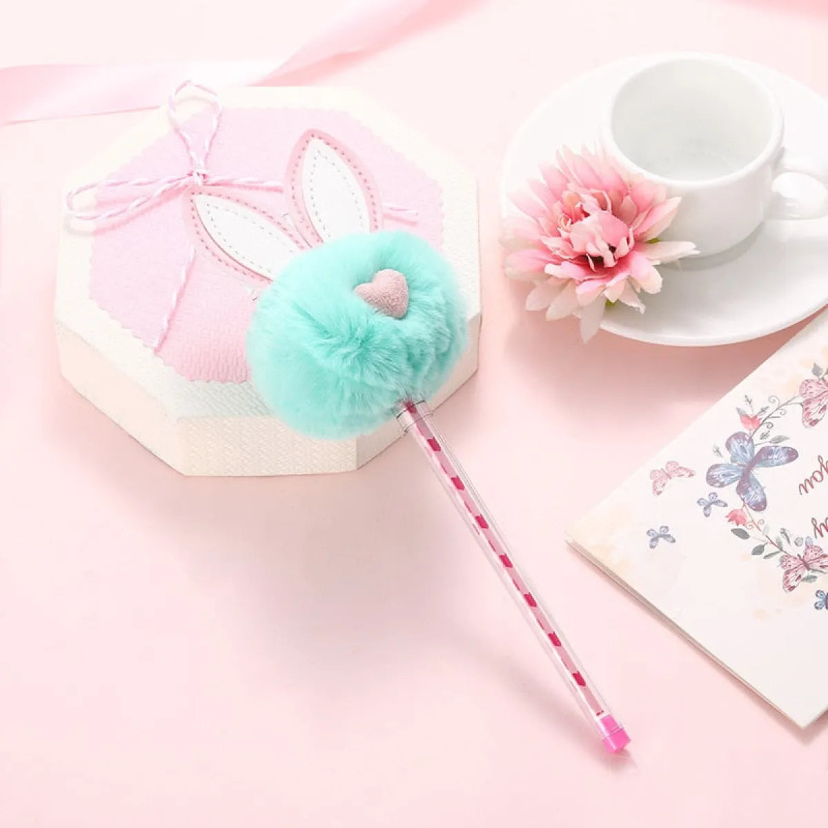 1X Candy Plush Rabbit Gel Pen - Stationery & More - 16